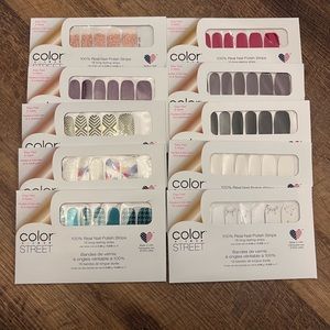 Pack of 10 different Color Street nails